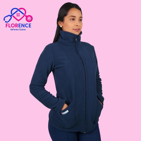 POLERÓN MUJER MICRO POLAR AZUL MARINO