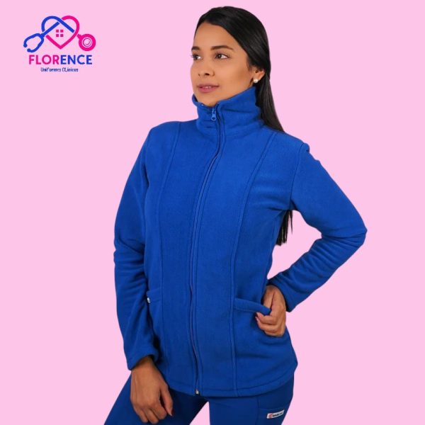 POLERÓN MUJER MICRO POLAR AZUL REY