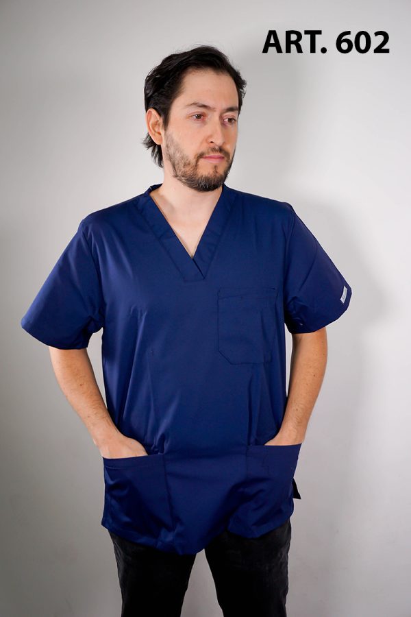 DELANTAL POPLIN HOMBRE AZUL MARINO