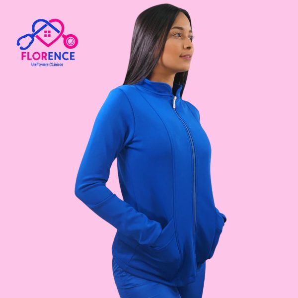 POLERÓN CLÍNICO SPANDEX AZUL REY