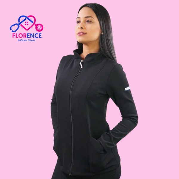 POLERÓN CLÍNICO SPANDEX NEGRO
