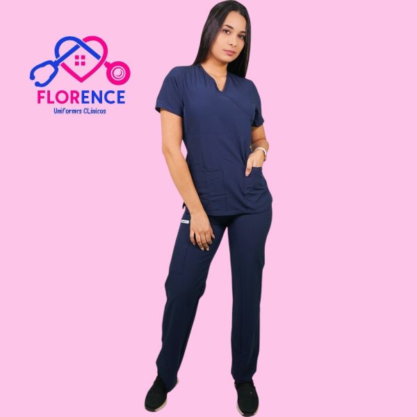 CONJUNTO ANTIFLUIDOS AZUL MARINO-PANTALON RECTO