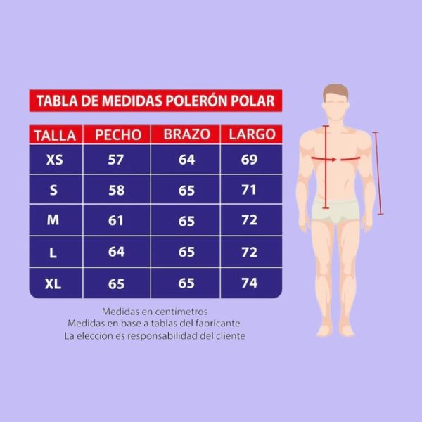 POLERÓN HOMBRE MICRO POLAR AZUL REY - Imagen 2