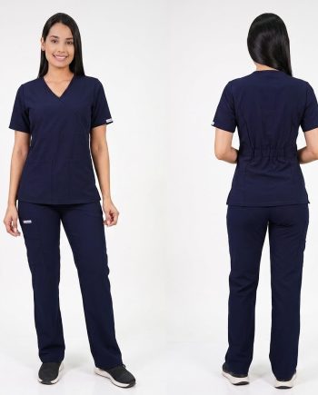 Conjunto antifluidos azul marino-pantalon recto