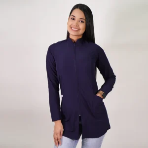 BATA CLÍNICA ANTIFLUIDOS AZUL MARINO-1