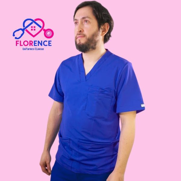 DELANTAL ELASTICADO HOMBRE AZUL REY