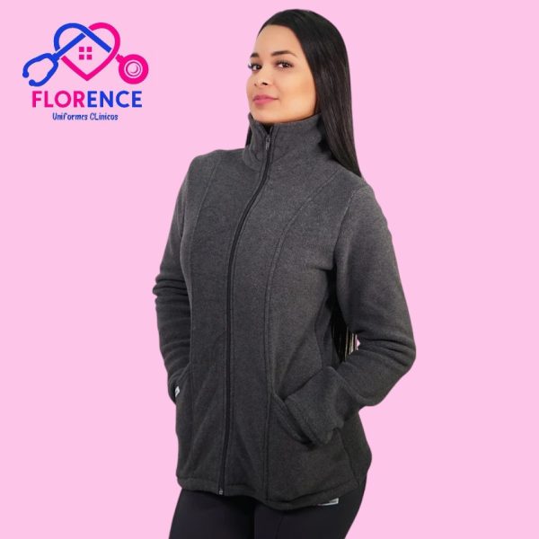 POLERÓN MUJER MICRO POLAR GRIS