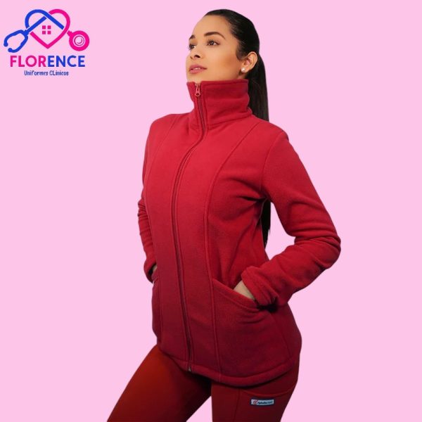 POLERÓN MUJER MICRO POLAR ROJO