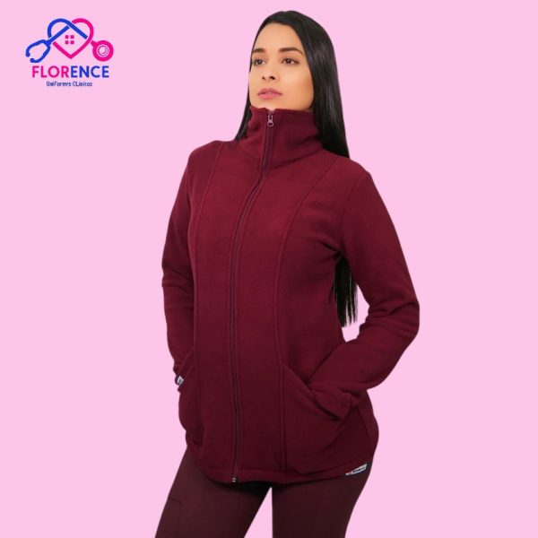 POLERÓN MUJER MICRO POLAR BURDEO