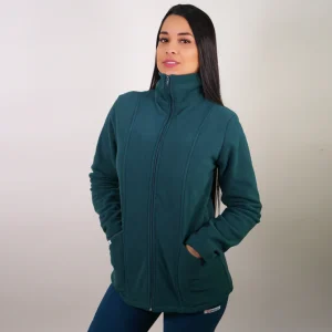 POLERÓN MUJER POLAR VERDE PETROLEO.200-9.