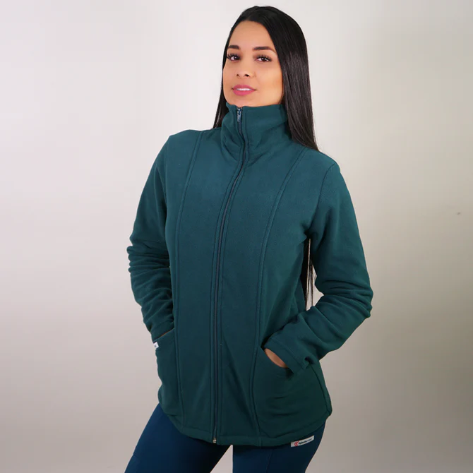 POLERÓN MUJER POLAR VERDE PETROLEO.200-9.