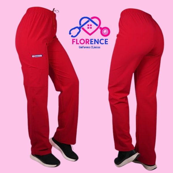 PANTALON ANTIFLUIDO RECTO HOMBRE ROJO