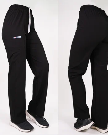 Pantalon antifluido recto hombre negro (unisex)