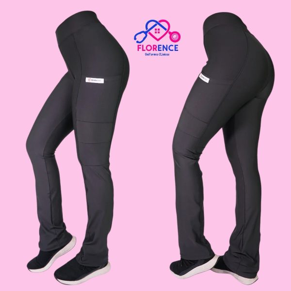 PANTALON CLINICO ESTRA ELASTICADO SPANDEX GRIS