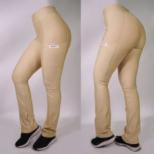 PANTALON CLINICO EXTRA ELASTICADO COLOR BEIGE