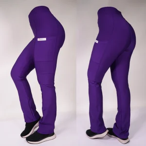 PANTALON CLINICO EXTRA ELASTICADO SPANDEX MORADO