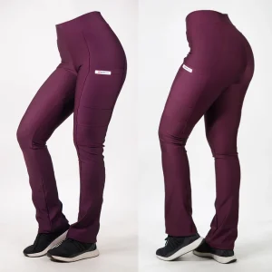 PANTALON CLINICO EXTRA ELASTICADO SPANDEX BURDEO