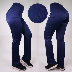 PANTALON RIB COLOR AZUL MARINO