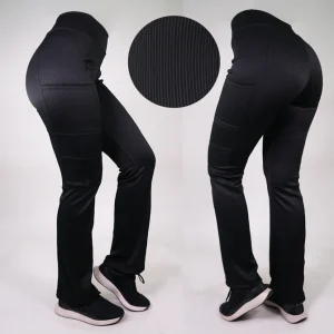 PANTALON RIB COLOR NEGRO