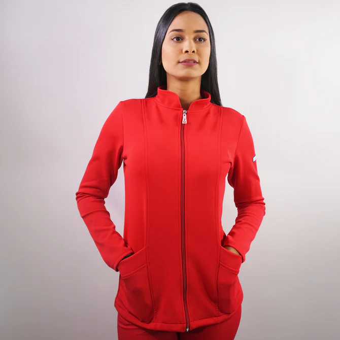 POLERÓN CLÍNICO SPANDEX ROJO 906