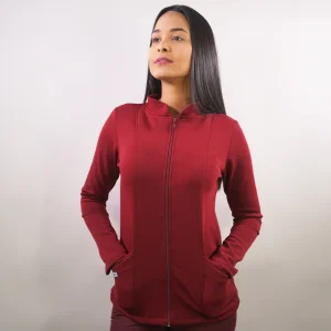 POLERÓN CLÍNICO SPANDEX BURDEO