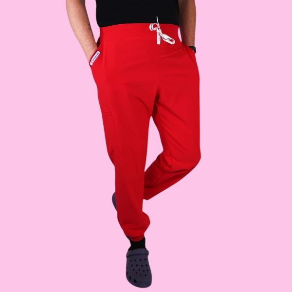 JOGGER ANTIFLUIDOS ROJO - Imagen 3