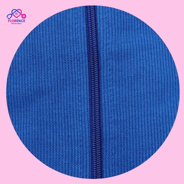 POLERON CLINICO TEXTURADO MUJER AZUL REY - Imagen 3