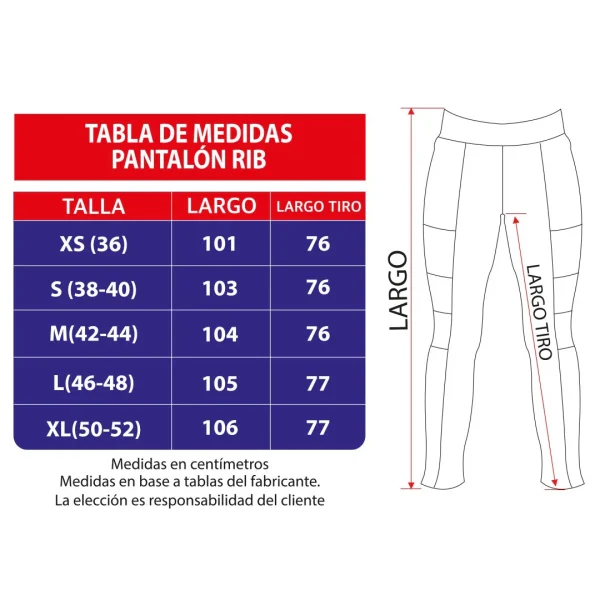 Pantalones Clínicos Elasticado Rib Azul Marino - Imagen 2