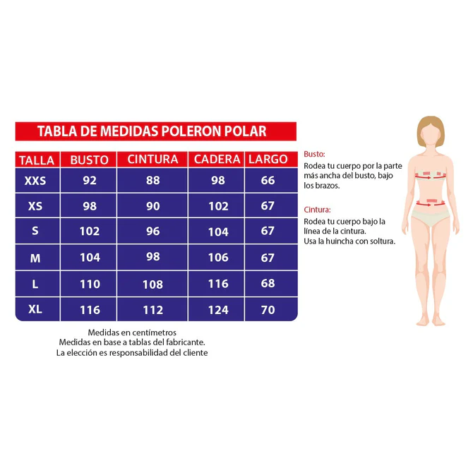 POLERÓN MUJER POLAR NEGRO 200-8 - Imagen 2