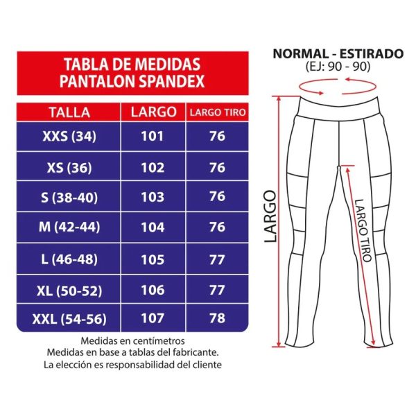 PANTALON SPANDEX ROJO - Imagen 2