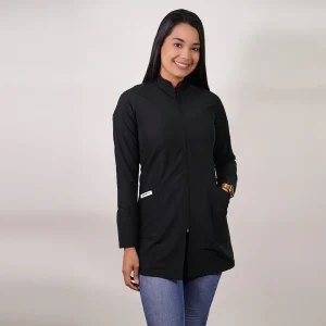 BATA CLÍNICA ANTIFLUIDOS NEGRO-8