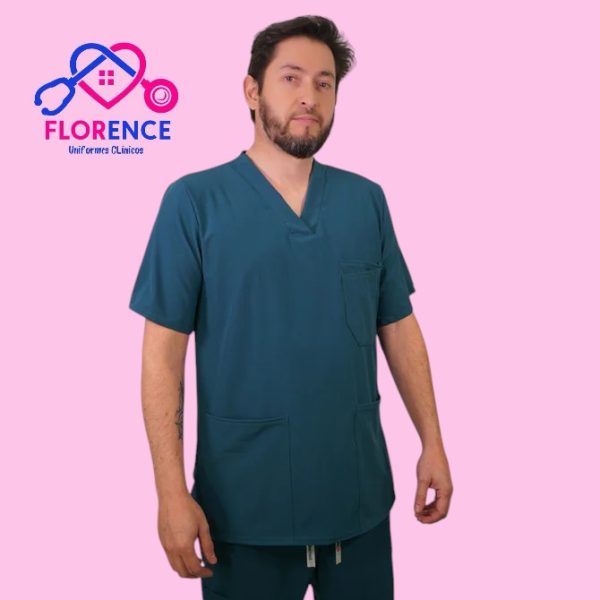 DELANTAL ANTIFLUIDO HOMBRE VERDE PETROLEO