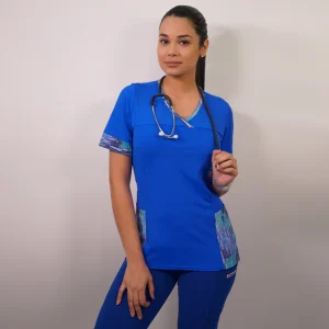 DELANTAL MUJER ELASTICADO CON APLICACION102-1