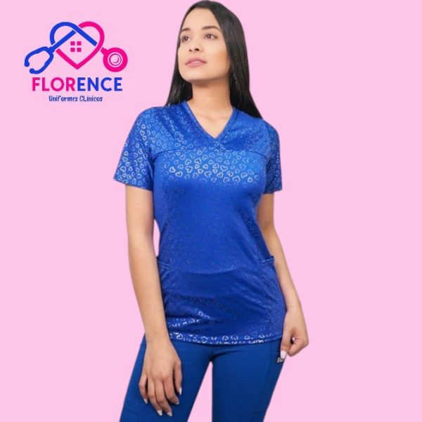 DELANTAL MUJER TELA ELASTICADO ESTAMPADO. 2301
