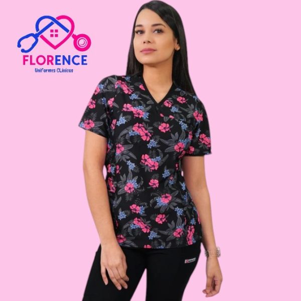 DELANTAL MUJER TELA ELASTICADO.ESTAMPADO 2349