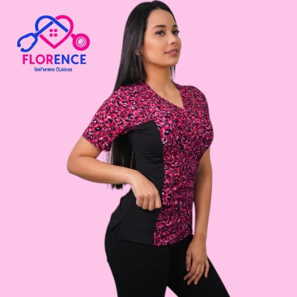 DELANTAL MUJER TELA ELASTICADO ESTAMPADO.2350