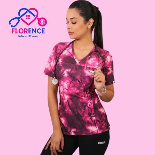 DELANTAL MUJER TELA ELASTICADO ESTAMPADO.2351