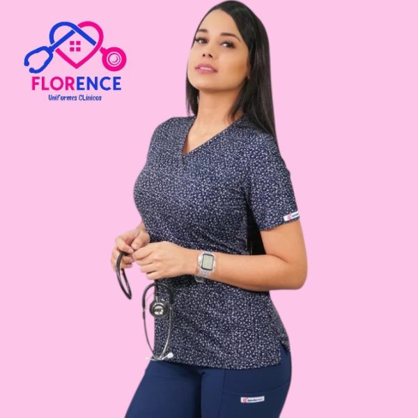 DELANTAL MUJER TELA ELASTICADO ESTAMPADO.2352