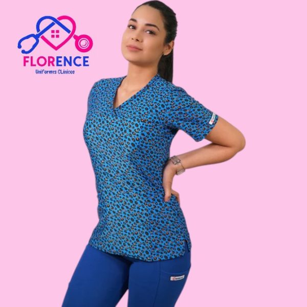 DELANTAL MUJER TELA ELASTICADO ESTAMPADO.2366
