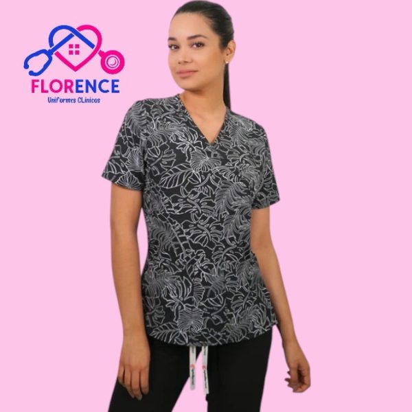 DELANTAL ANTIFLUIDO MUJER ESTAMPADO. 2384