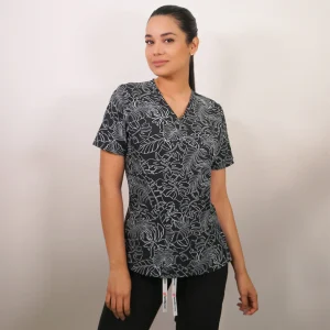 DELANTAL ANTIFLUIDO MUJER ESTAMPADO. 2384 LIQUIDACION