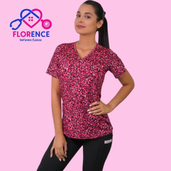 DELANTAL MUJER TELA ELASTICADO ESTAMPADO.2429