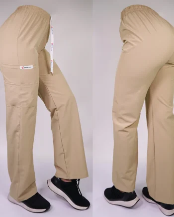 Pantalon antifluido recto hombre beige
