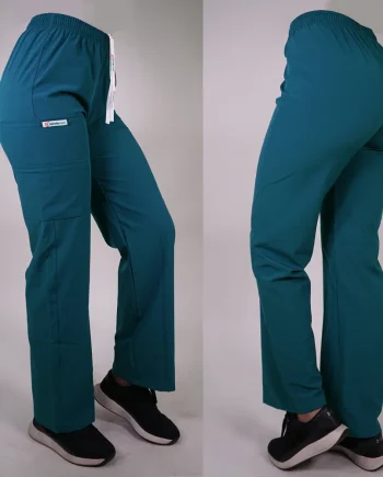 Pantalon antifluido recto hombre petroleo