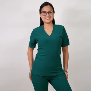 DELANTAL ANTIFLUIDO CLASICO VERDE PABELLON-22