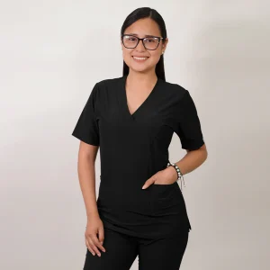 DELANTAL ANTIFLUIDO CLASICO NEGRO-8