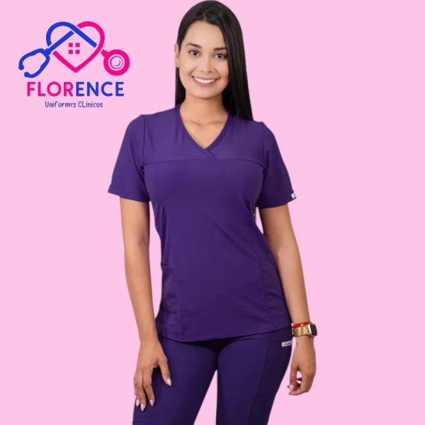 DELANTAL MUJER TELA ELASTICADO ESTAMPADO 2040