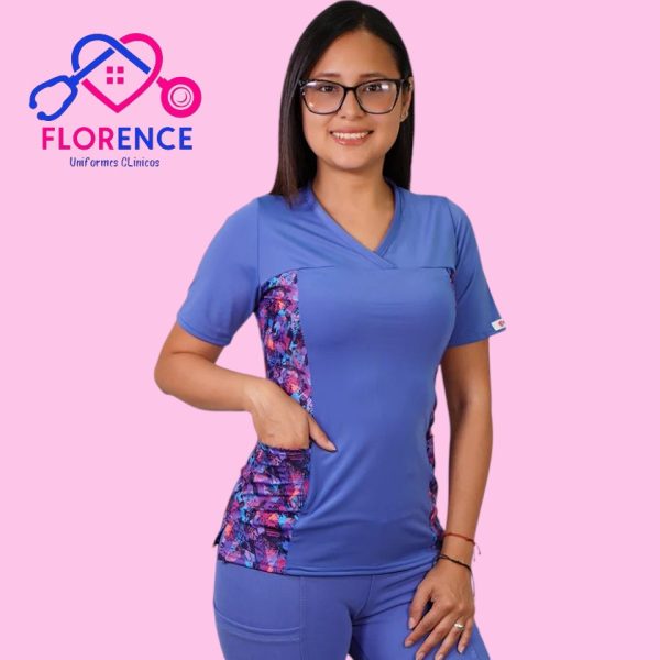 DELANTAL MUJER TELA ELASTICADO ESTAMPADO 2491