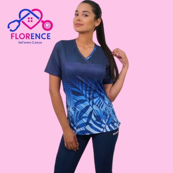 DELANTAL MUJER TELA ELASTICADO ESTAMPADO 2435