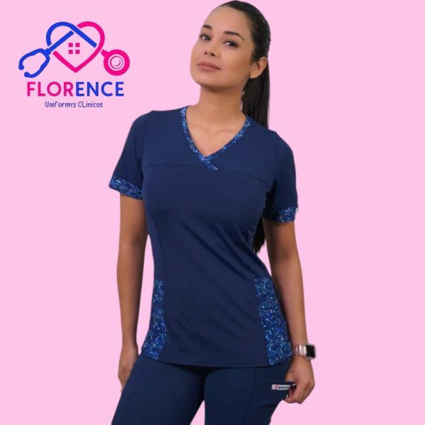 DELANTAL MUJER TELA ELASTICADO ESTAMPADO 101-2